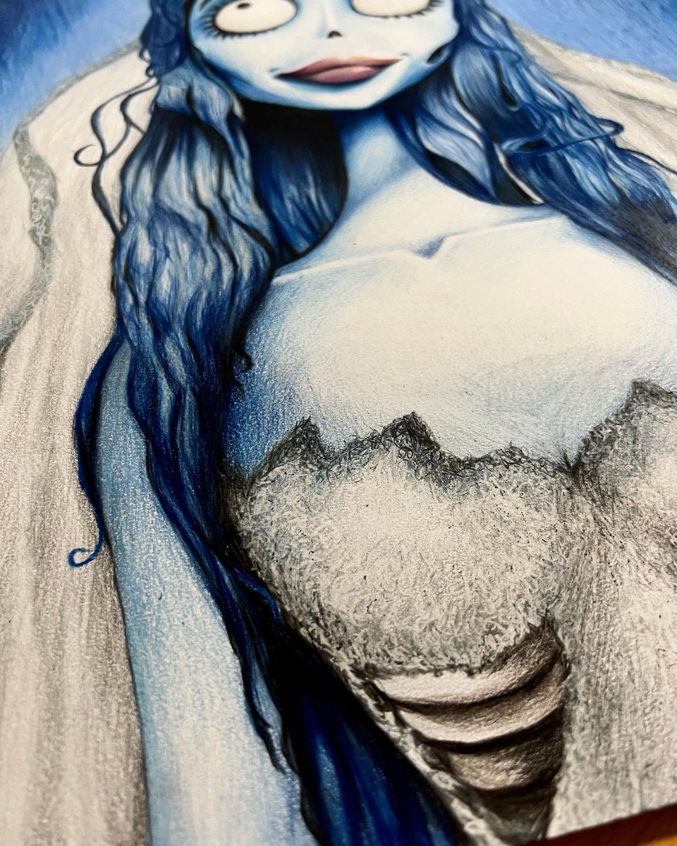 LourC94's tweet photo. Emily 🖤🥀 
Inst: @louart__
#TheCorpseBride #LaNoviaCadáver https://t.co/cJGS80HYkU
