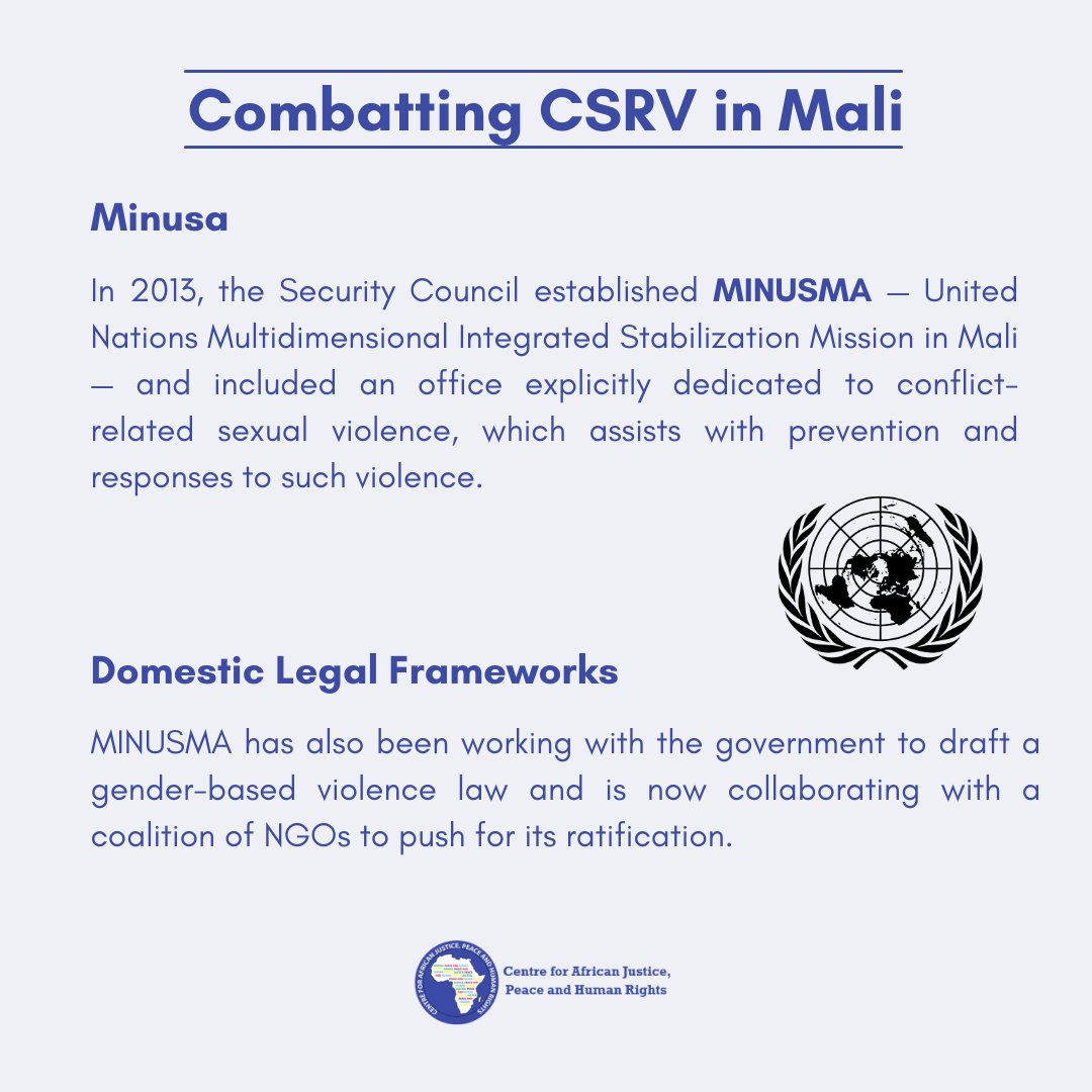 CentreRights's tweet photo. Here's a continuation of #SVTeam's at the #CAJPHR country spotlight - Mali!
#sexualviolence #sexualviolenceagainstmen #sexualviolenceagainstthemalegender #gender #conflict #war #Mali https://t.co/PoWvwqYOeY