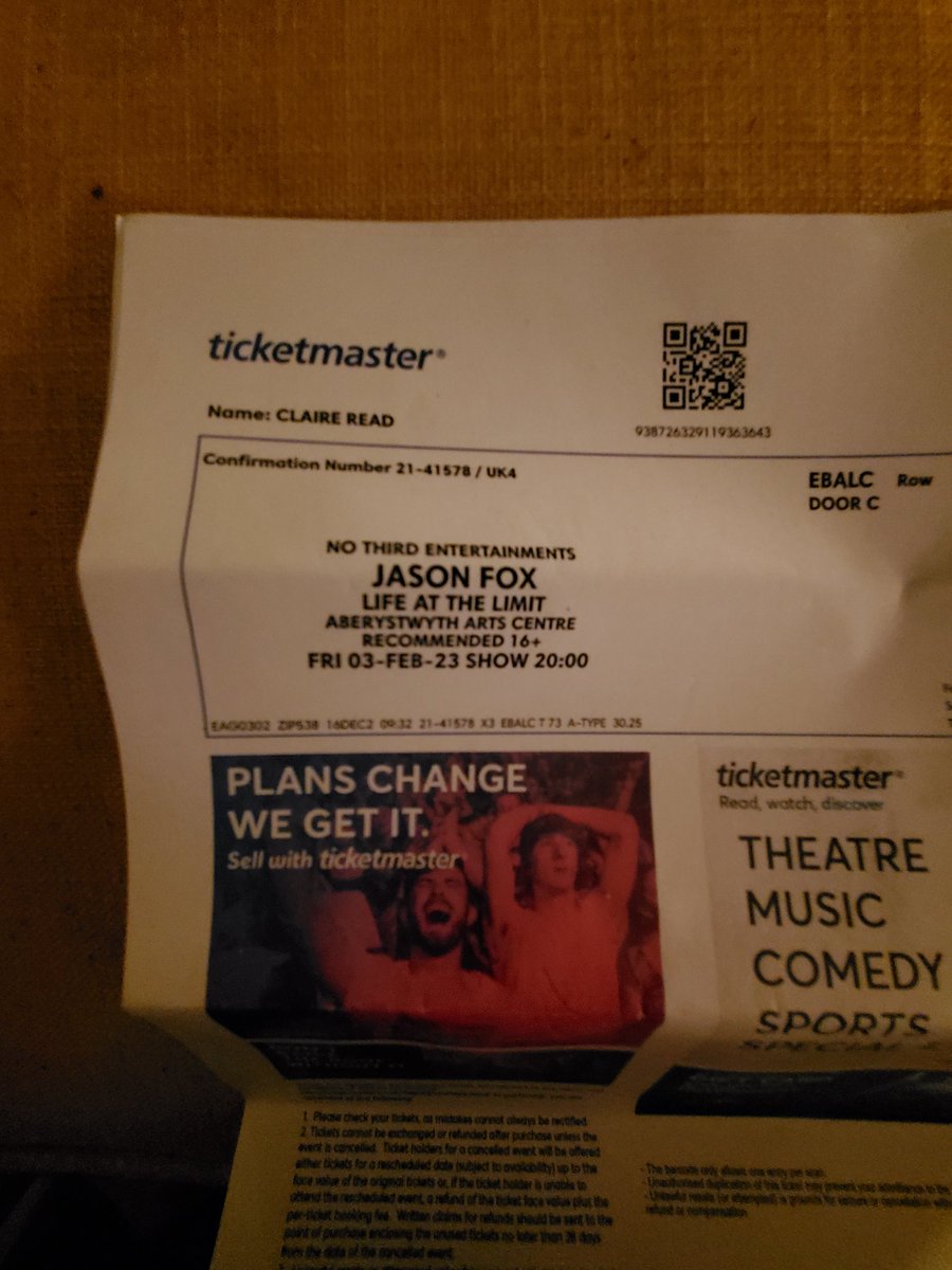 Opening Christmas presents late and this is one of my gifts....a evening with the #Legend <a href="/jason_carl_fox/">Jason Fox</a> can't wait to see him live and hear more military stories #excited #SBS #specialforces