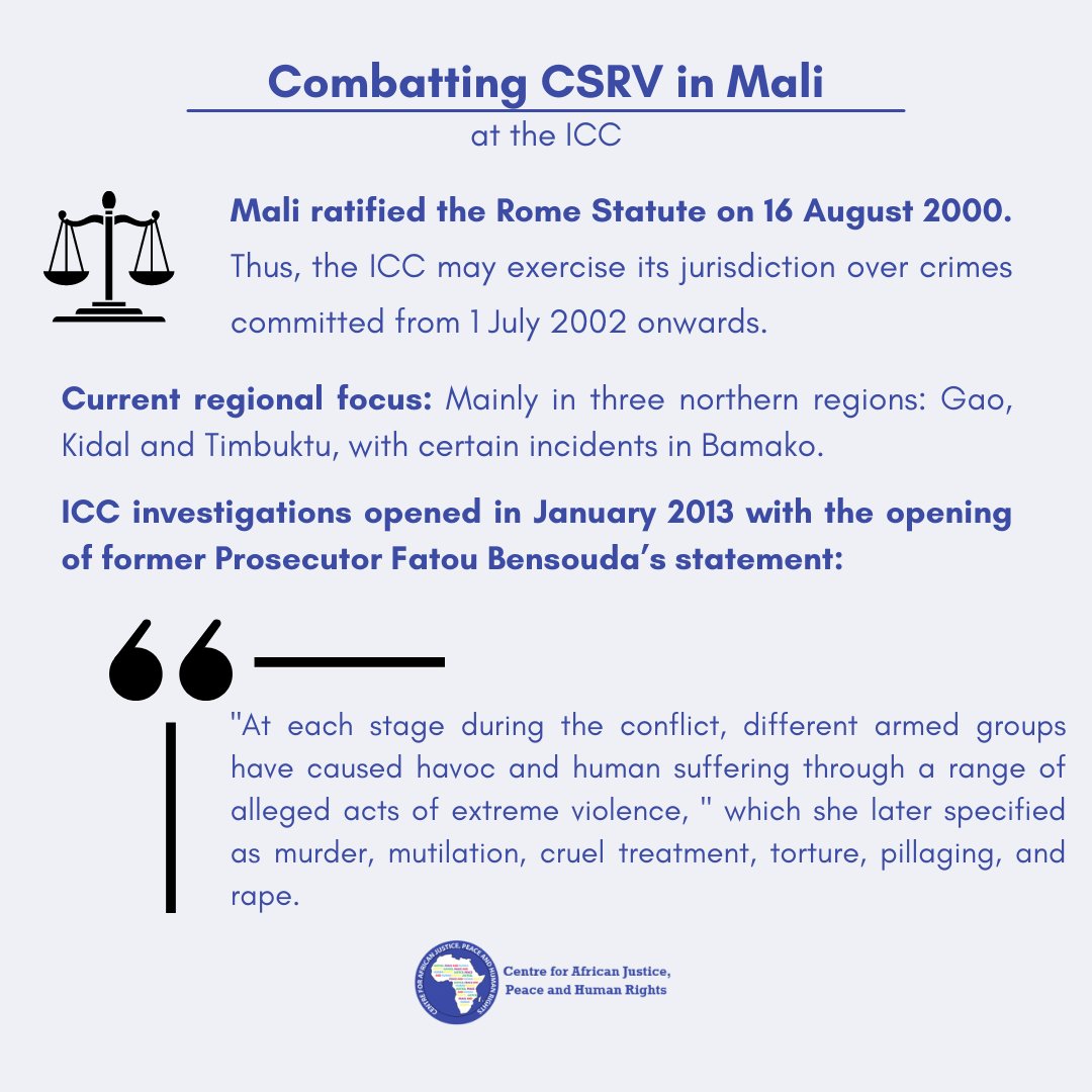 CentreRights's tweet photo. Here's a the last part of #SVTeam's at the #CAJPHR country spotlight - Mali!
#sexualviolence #sexualviolenceagainstmen #sexualviolenceagainstthemalegender #gender #conflict #war #Mali https://t.co/v5yUXefGdE