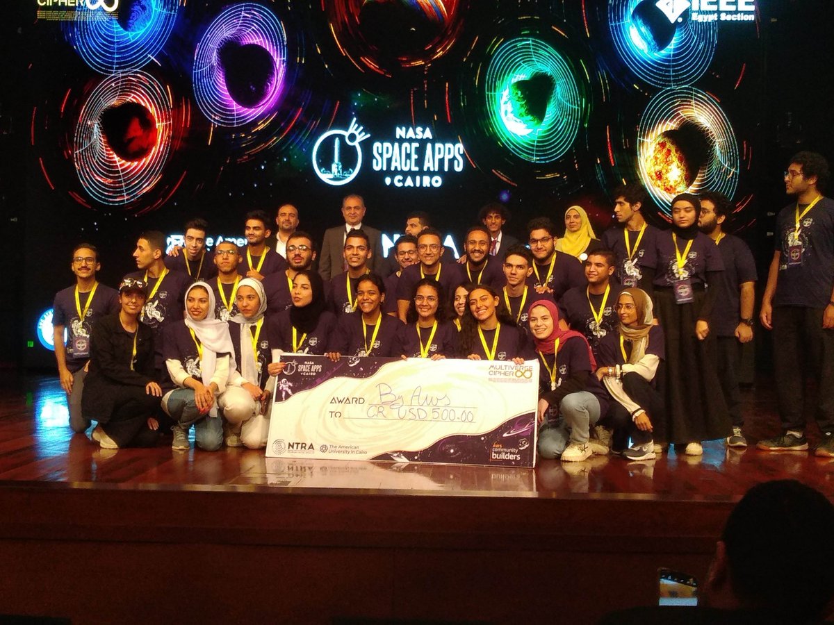 fady_nabil10's tweet photo. It was my pleasure being this year at @SpaceAppsCairo Hackathon 2022 as an Awards Sponsor for #AWS #Community Builders.
The hackathon was great. I was involved in it previous years as a participant and now as an Awards Sponsor.
#egypt #NASA #SpaceAppsCairo #spaceappscairo2022 https://t.co/l5KoAdOKxM