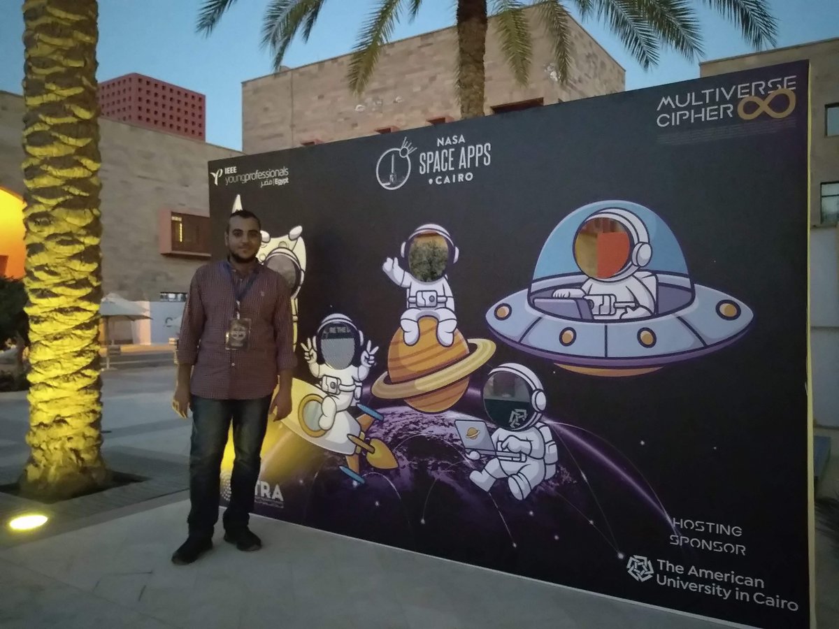 fady_nabil10's tweet photo. It was my pleasure being this year at @SpaceAppsCairo Hackathon 2022 as an Awards Sponsor for #AWS #Community Builders.
The hackathon was great. I was involved in it previous years as a participant and now as an Awards Sponsor.
#egypt #NASA #SpaceAppsCairo #spaceappscairo2022 https://t.co/l5KoAdOKxM