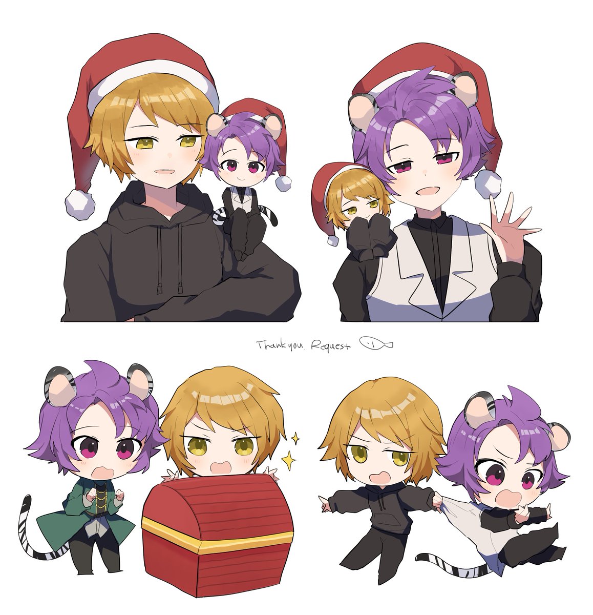 A little Christmas gift for the dog himself <a href="/dcfgod/">DCF GOD</a> 

🎨Art by the lovely <a href="/wotakana_s/">🐠</a> ❤️