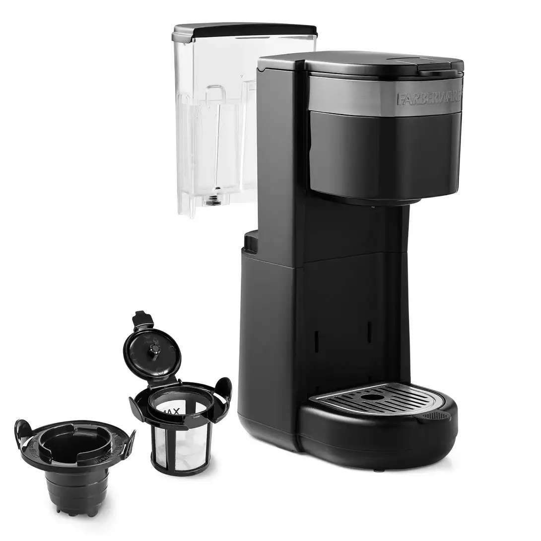 DeadAheadRA's tweet photo. Farberware Touch Coffee Pot. 30oz max water reservoir. 6oz-14oz cup selection. Takes K-cup or Ground. #MyPresent #MyChristmas #MerryChristmas https://t.co/muQYfs7le8