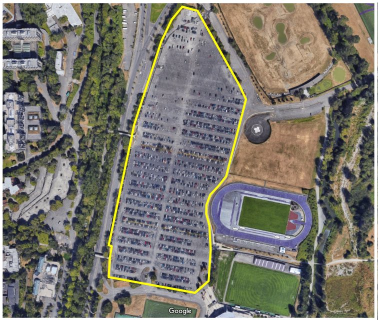 pushtheneedle's tweet photo. have you ever wondered how much of Rome would fit in this commuter parking lot at the University if Washington? i have. https://t.co/WC7wORCrB4