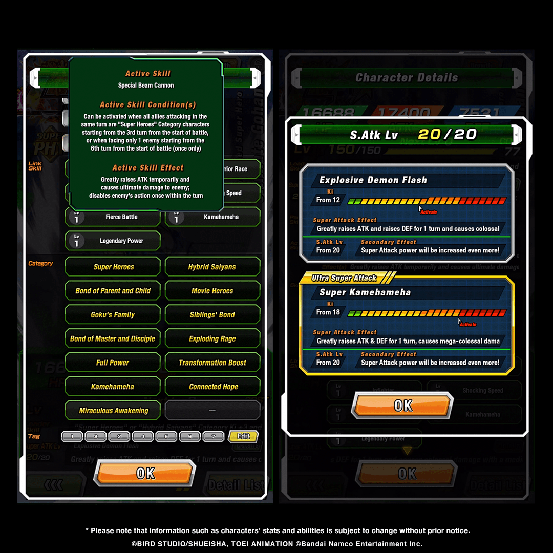 First-hand information on LR [Awakened Super Hero] Ultimate Gohan's stats!
