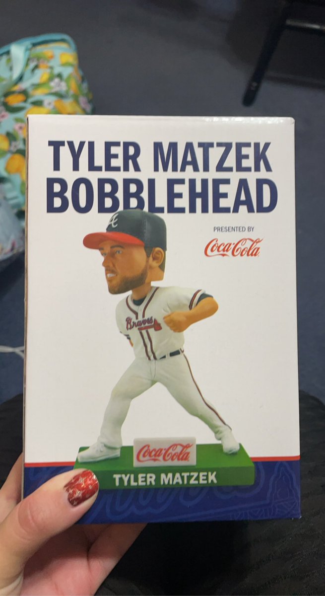 Kelsey Nicole (@kelseynicole_29) on Twitter photo Well, I missed the game when the gave away <a href="/TylerMatzek/">Tyler Matzek</a> bobblehead and was very sad so my parents bought me one for Christmas🥰 literally my favorite relief pitcher Well, I missed the game when the gave away <a href="/TylerMatzek/">Tyler Matzek</a> bobblehead and was very sad so my parents bought me one for Christmas🥰 literally my favorite relief pitcher
