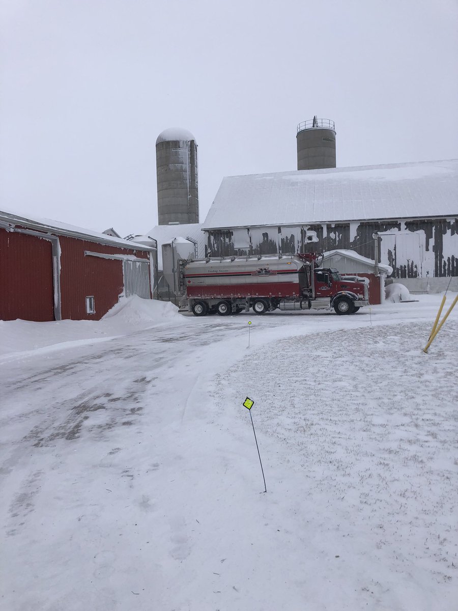 Thank you <a href="/WallensteinFeed/">Wallenstein Feed & Supply Ltd.</a> for delivering our feed on Christmas Day. Unfortunately they weren’t able to bring the robot pellets for the last two days due to road conditions but we appreciate you working through Christmas and putting our animals over your holiday plans ❤️