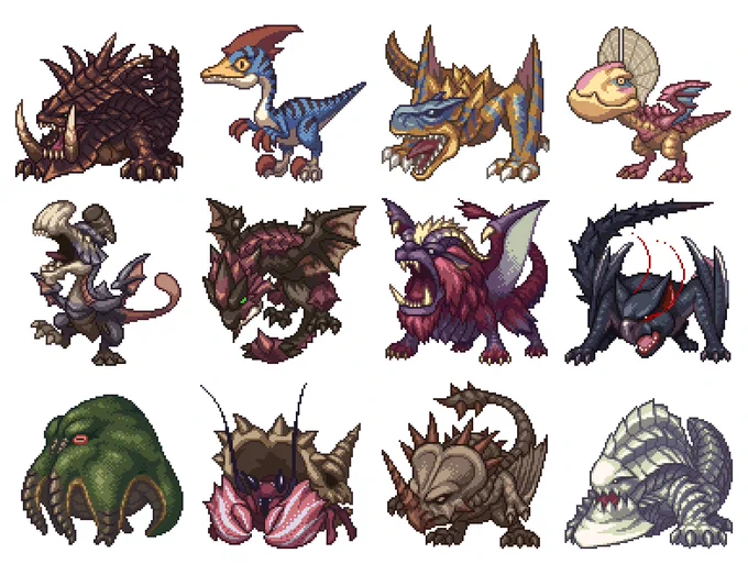 ヤマツカミ復活!?

#モンハンライズ #MHサンブレイク #ドット絵 