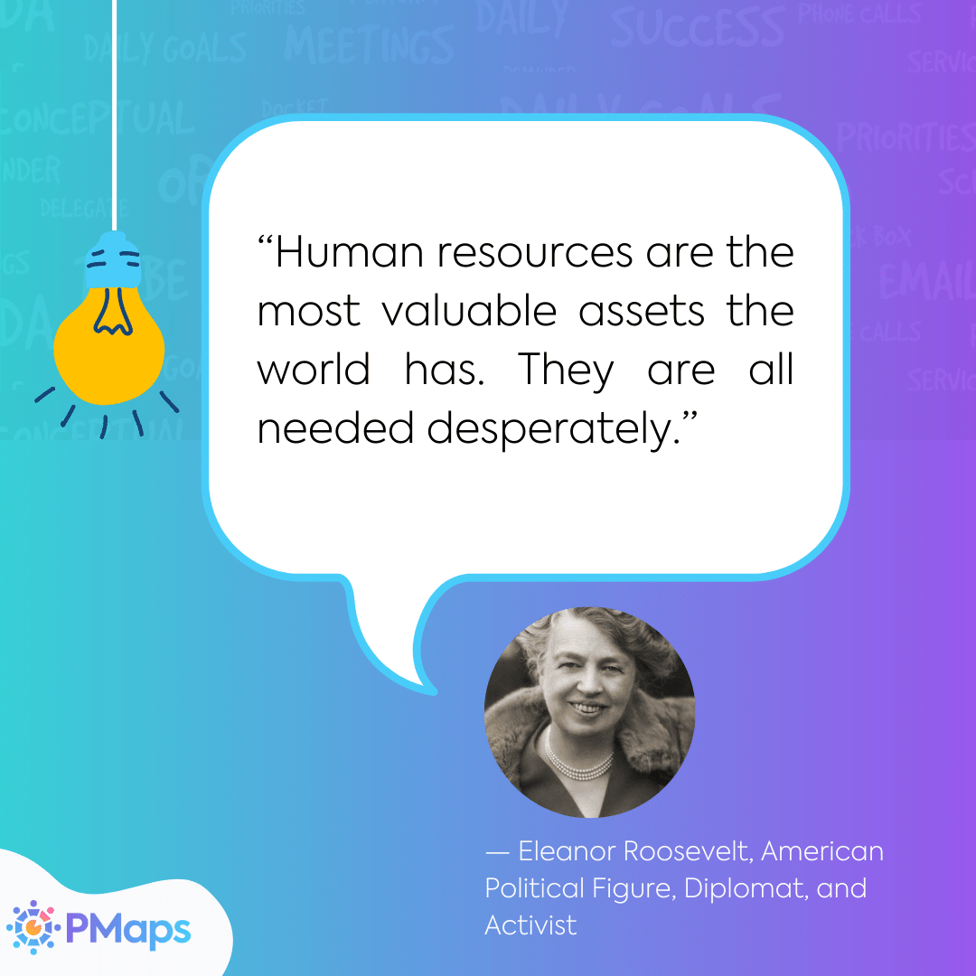 PMapsAssessment's tweet photo. “Human resources are the most valuable assets the world has. They are all needed desperately.”
— Eleanor Roosevelt, American Political Figure, Diplomat, and Activist
#mondaymotivation
#pmaps #india
#hetech #hr
#hiring #recruitment https://t.co/RdrYMtF2w4