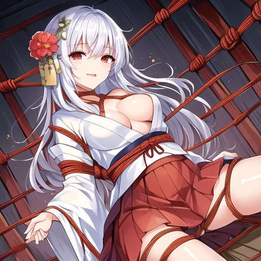 まだ仕事納めが遠いという事実にもちきんの脳が耐えきれず、AIくんにえっちな絵を沢山描いてもらってる 