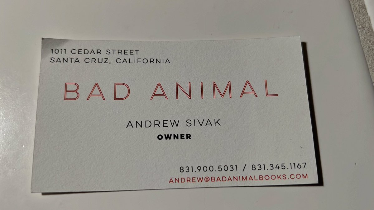 edannunziata's tweet photo. The absolute best used bookstore in the world is located in Santa Cruz, California.  #BadAnimal 

 https://t.co/Lcm93gLLcu https://t.co/kDZDH5LZFk