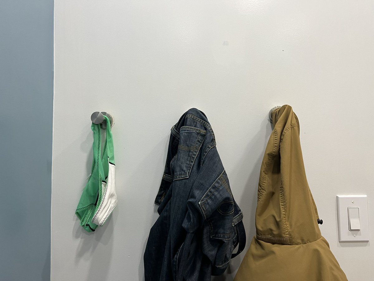 Getting waxed. 
Hung my panties🩲