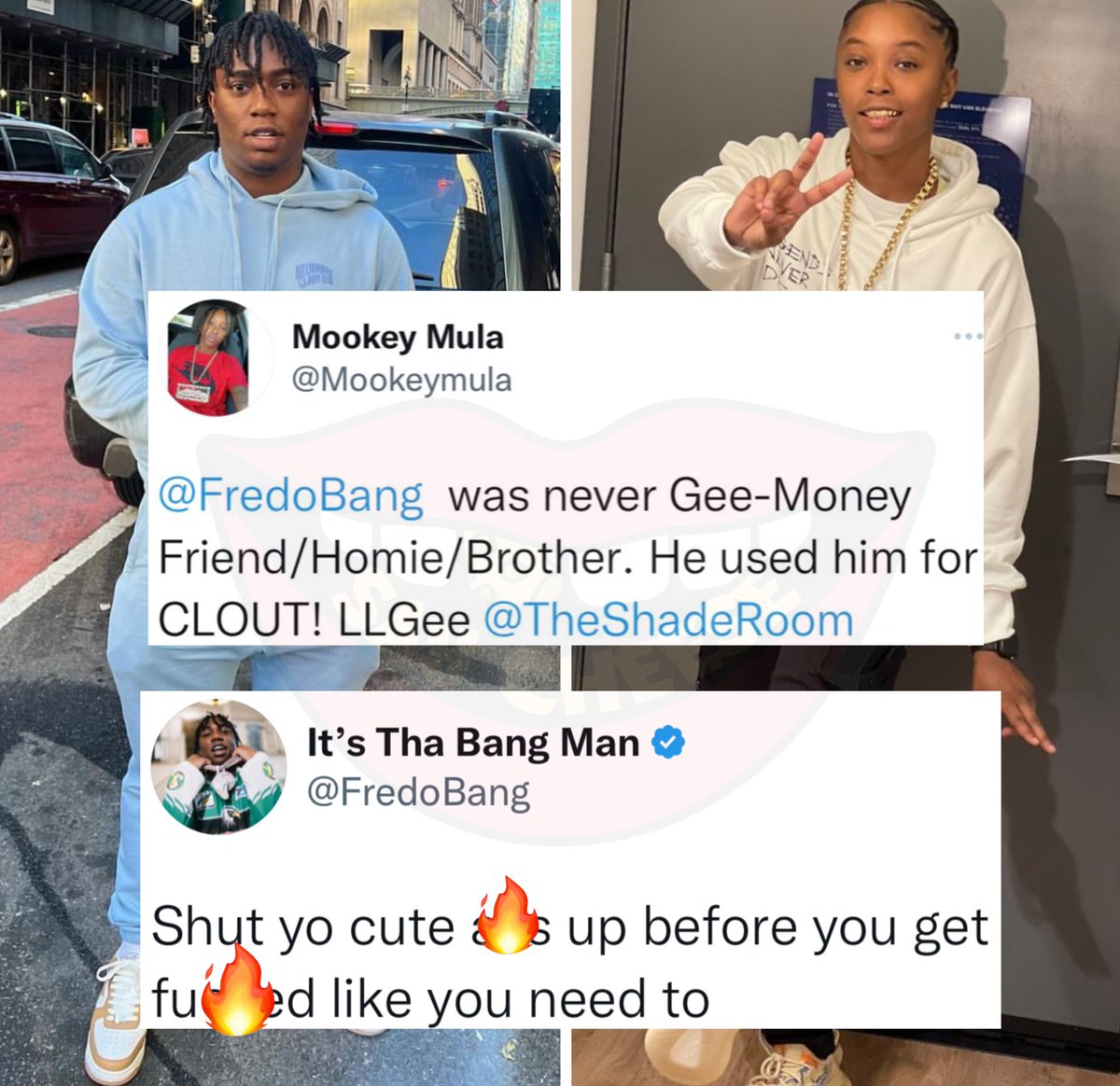 SaycheeseDGTL's tweet photo. Fredo Bang snaps back at woman about Gee-Money remarks. https://t.co/WExOegL2Pe