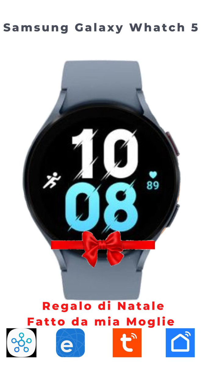 CasaBastaun's tweet photo. Io come IRON MAN con..
Samsung Galaxy Whatch 5 ricevuto come regalo di Natale. Comandiamo i dispositivi di Casa Attraverso il Nostro Smartwhatch collegato alle App SmartTings, Ewelink ( Sonoff), Tuya e Smart Life

https://t.co/TYILygHfNB https://t.co/DZFjBkysl8