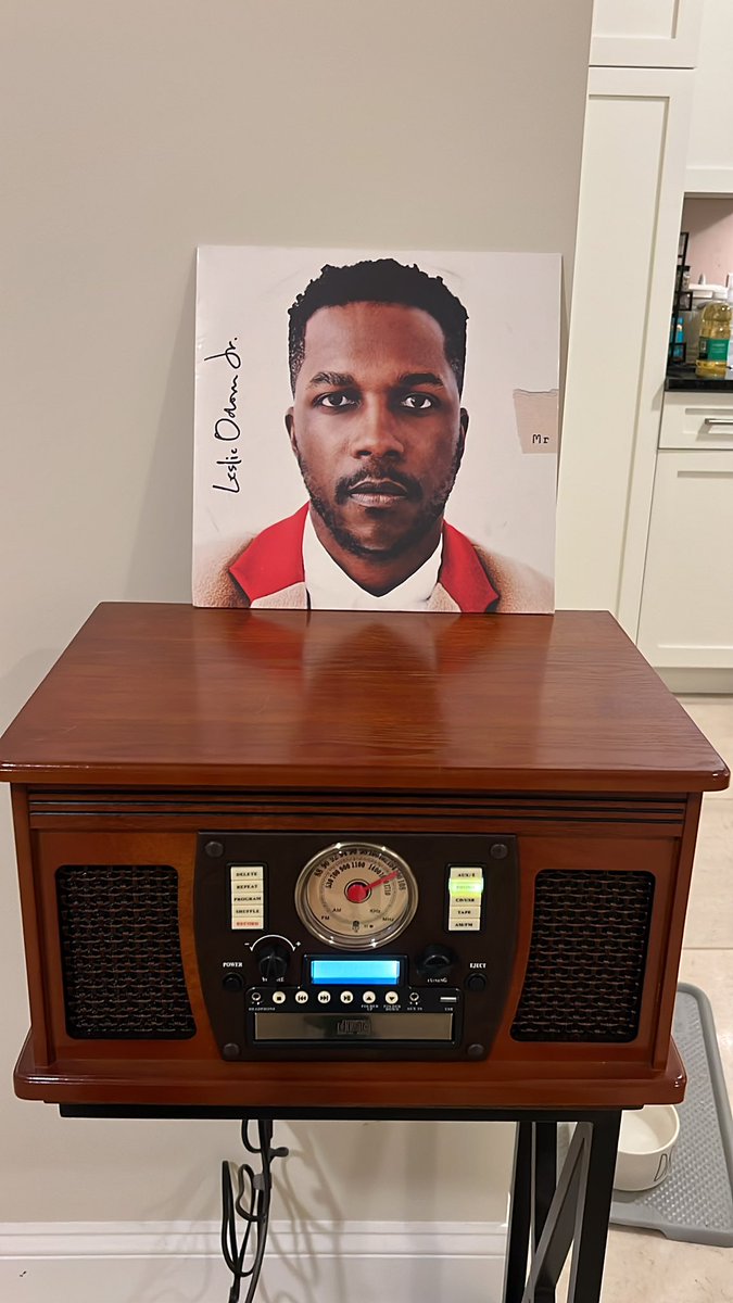 Nvrlnd923's tweet photo. Happy last night of Hanukkah to me 😍 @leslieodomjr This album is too good. Thrilled to have it on vinyl. #firstdancesong https://t.co/IdgaQINkMH