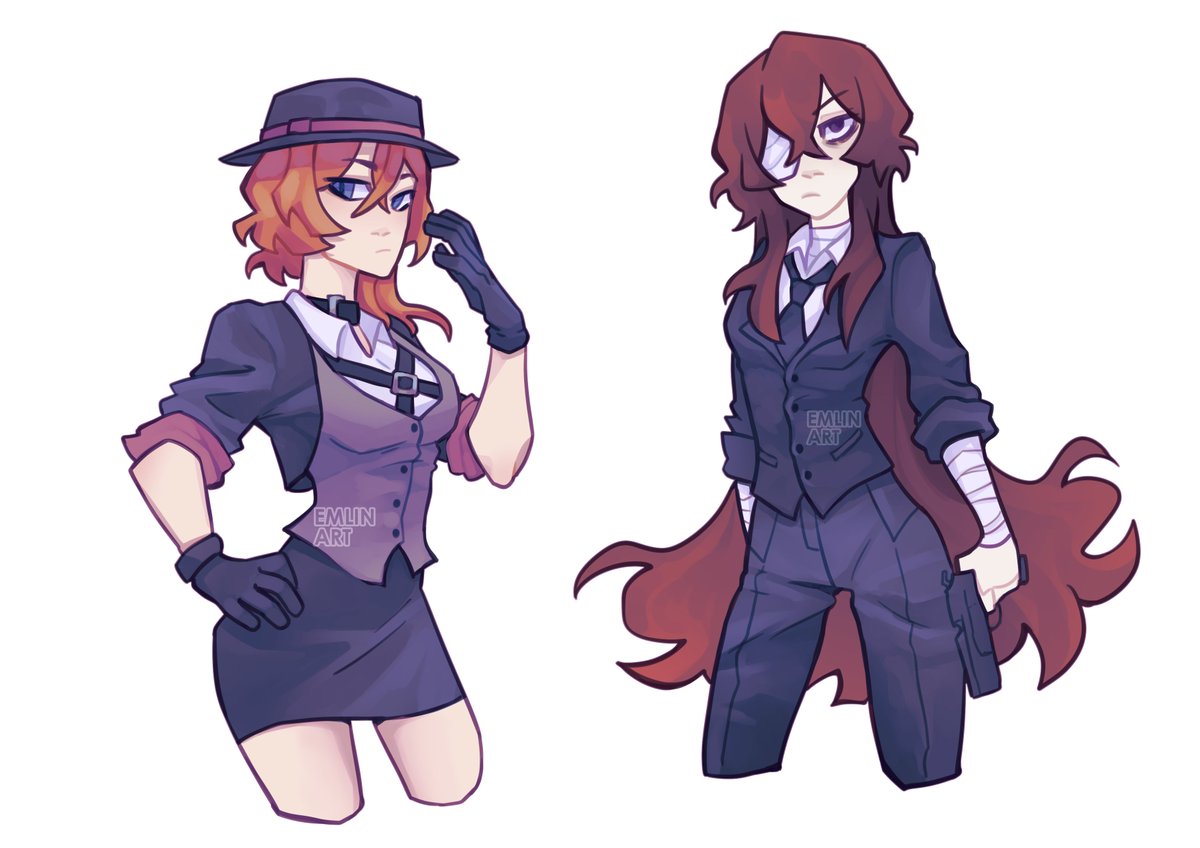 EMLIN_ART's tweet photo. I drew these one after the other, but the artstyle is so different :')
#Bungoustraydogs #bungostraydogs #soukoku #skk https://t.co/tRoIpEETVL