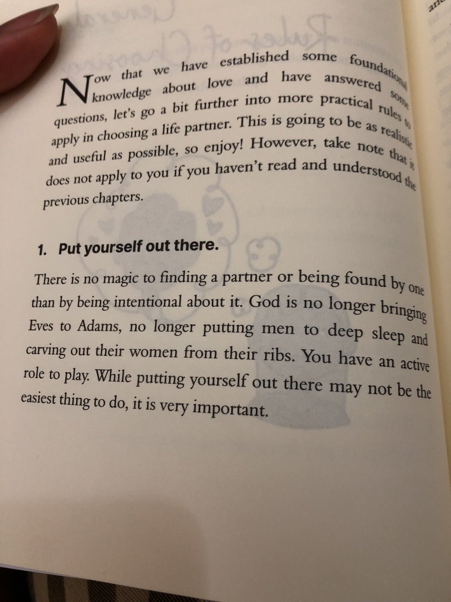 AbimbolaFey's tweet photo. @tolulopeoludapo Hi PT! I got my copy of #InPursuitofTheOne from @cci_ikeja today 🥳 

Question. About this “Put yourself out there”… There’s a chapter for people who don’t go outside ba?👀 Tori I believe my angel should be able to disburse my GPS location as necessary… https://t.co/l1Nx7VIHJB