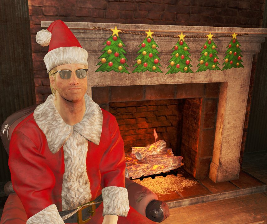 CyrusRodas's tweet photo. Someone out there in thee Fallout #SimSettlements community did this sweet Holiday Mod for THE RON!!! OH HO HO YEAH!!!! 🎄 https://t.co/cPszhIrbF4