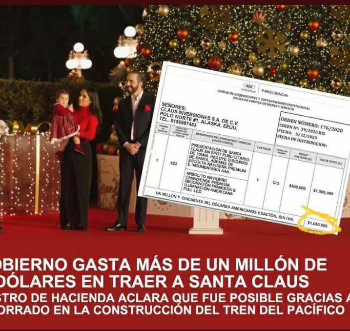 ¿ESTÀN FELICES MARACHITOS?
Más de un millón para la foto de "la familia feliz...
Derroche versus hambre e incertidumbre de miles de salvadoreños.
Siempre la prioridad es su imágen.
Si no es chiviando es derrochando que vive este remedo de presidente.