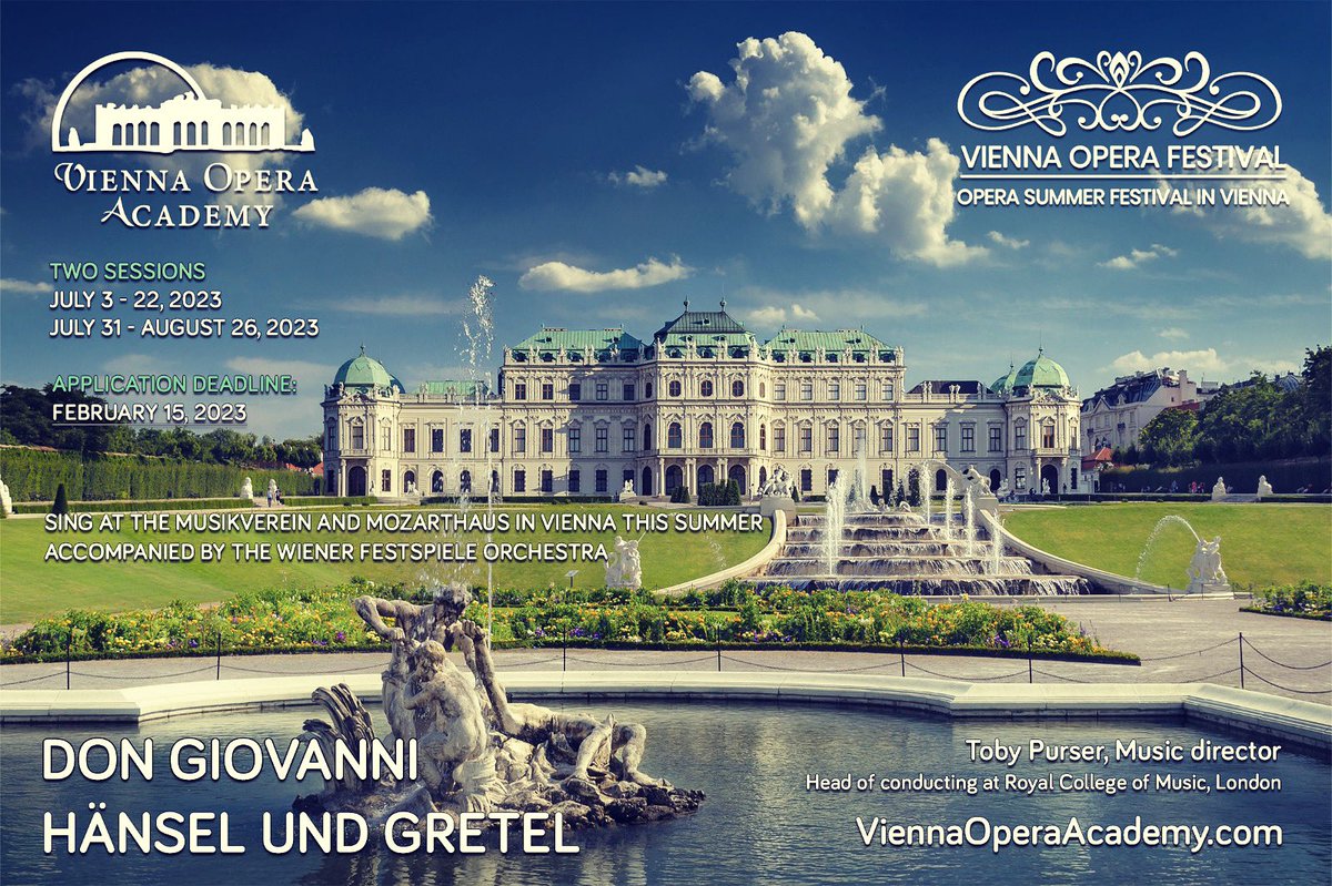 ViennaOperaA's tweet image. Sing at the Musikverein this Winter! Hänsel und Gretel! For singers, conductors and pianists! Learn more: ViennaOperaAcademy.com