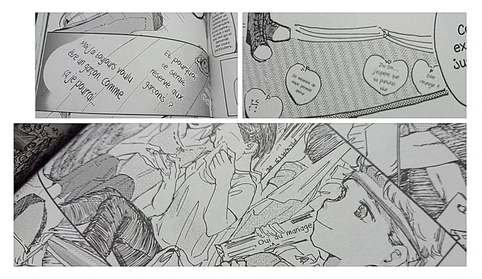 特にすごいと思ったのは背景に何となしに書いた小さな文字でもちゃんと翻訳されてて感心した🙏

Je suis particulièrement reconnaissant que le petit texte écrit en arrière-plan ait été traduit. Merci à Nazca Éditions pour la réalisation de l'édition française! 