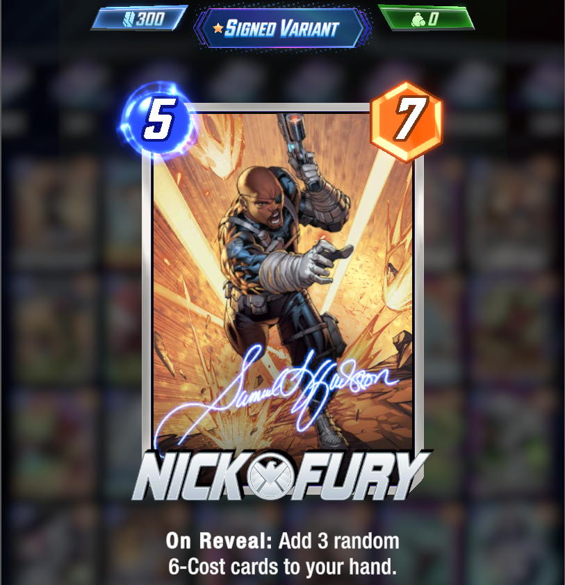 Woah, signed variant of Nick Fury for Christmas! Thanks <a href="/MARVELSNAP/">MARVEL SNAP</a> <a href="/seconddinner/">Second Dinner</a>.