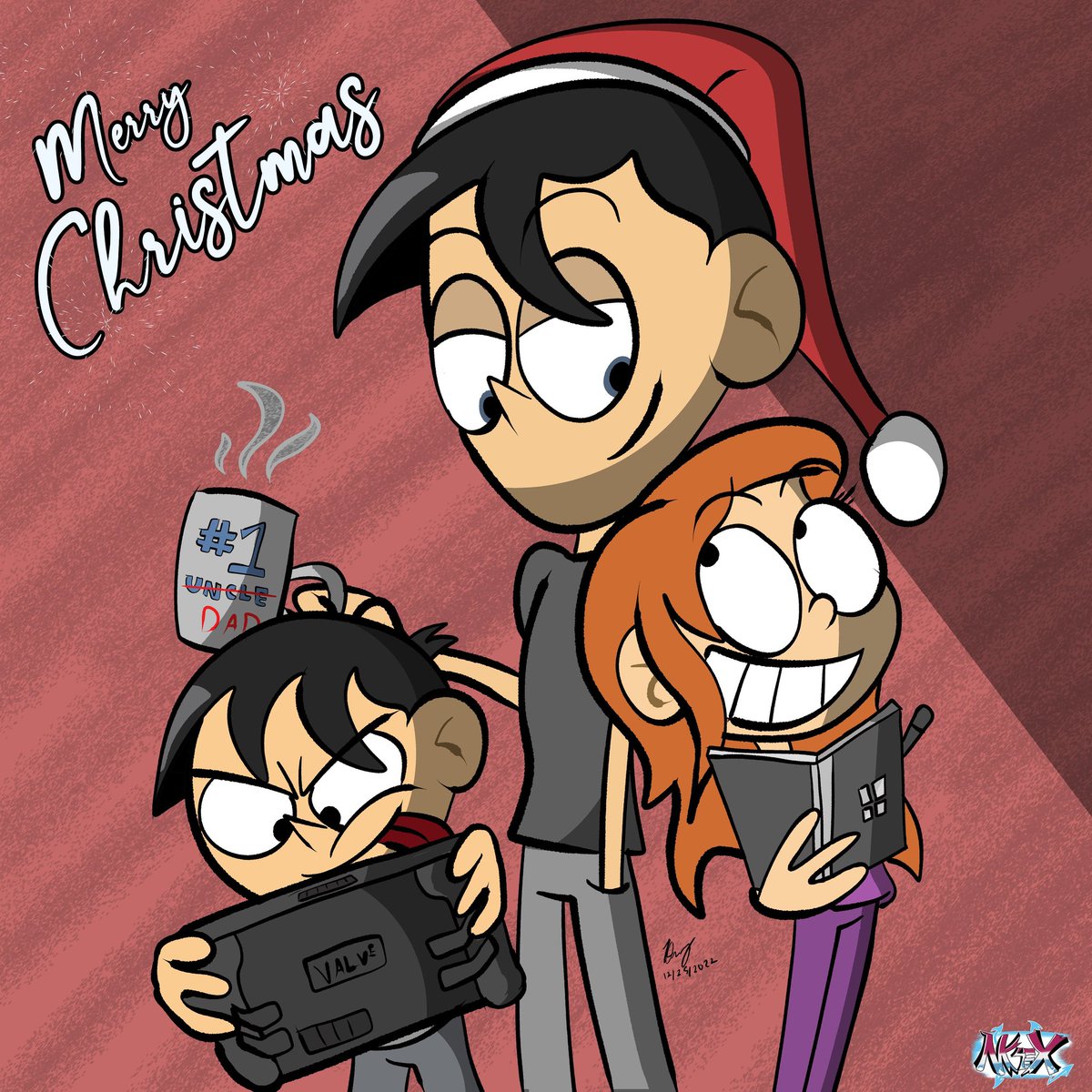 Kenny_G45x's tweet photo. #MerryChristmas, everyone!
#mk45x #RileyTanner #MaxShepard #KenShepard #cartoons #originalcharacters https://t.co/yeVC5K2wOs