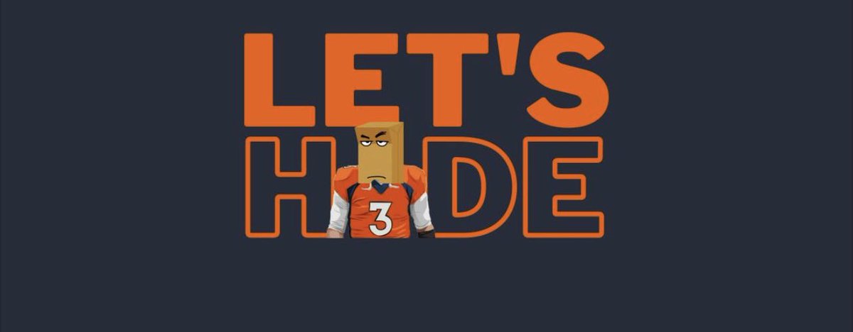 COSportsNut's tweet photo. #BroncosCountry
#LetsHide https://t.co/qokMkbPh4B