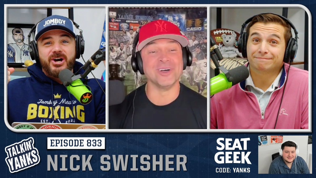 We were joined by @NickSwisher to talk about the future of the Yankees and a whole lot more WATCH: youtu.be/AtfBcGz71Ys LISTEN: bit.ly/TalkinYanksPod…