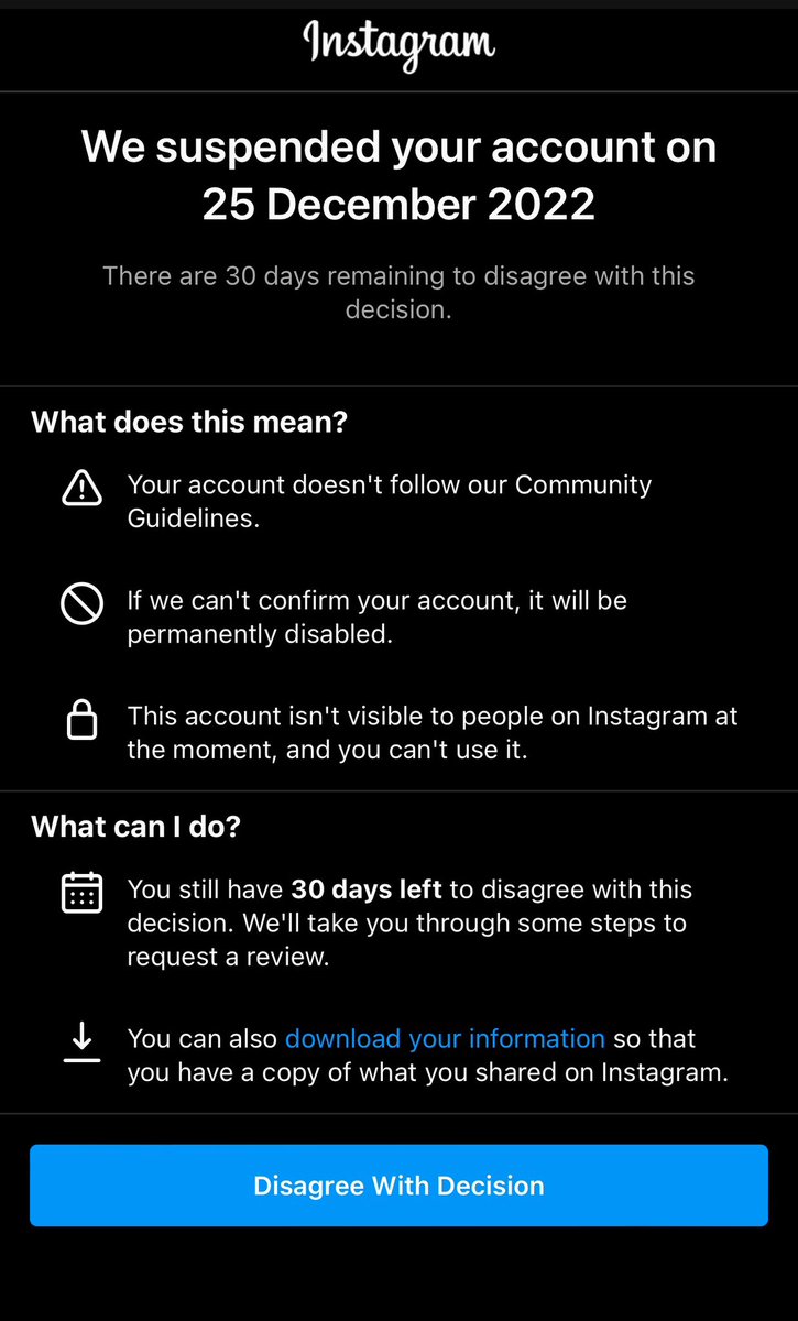 SamuelGiles_'s tweet photo. I was banned from @instagram for Christmas. All I do is send memes to my mate and report racists. 👏🏼 cool https://t.co/ef8wLjQfSk