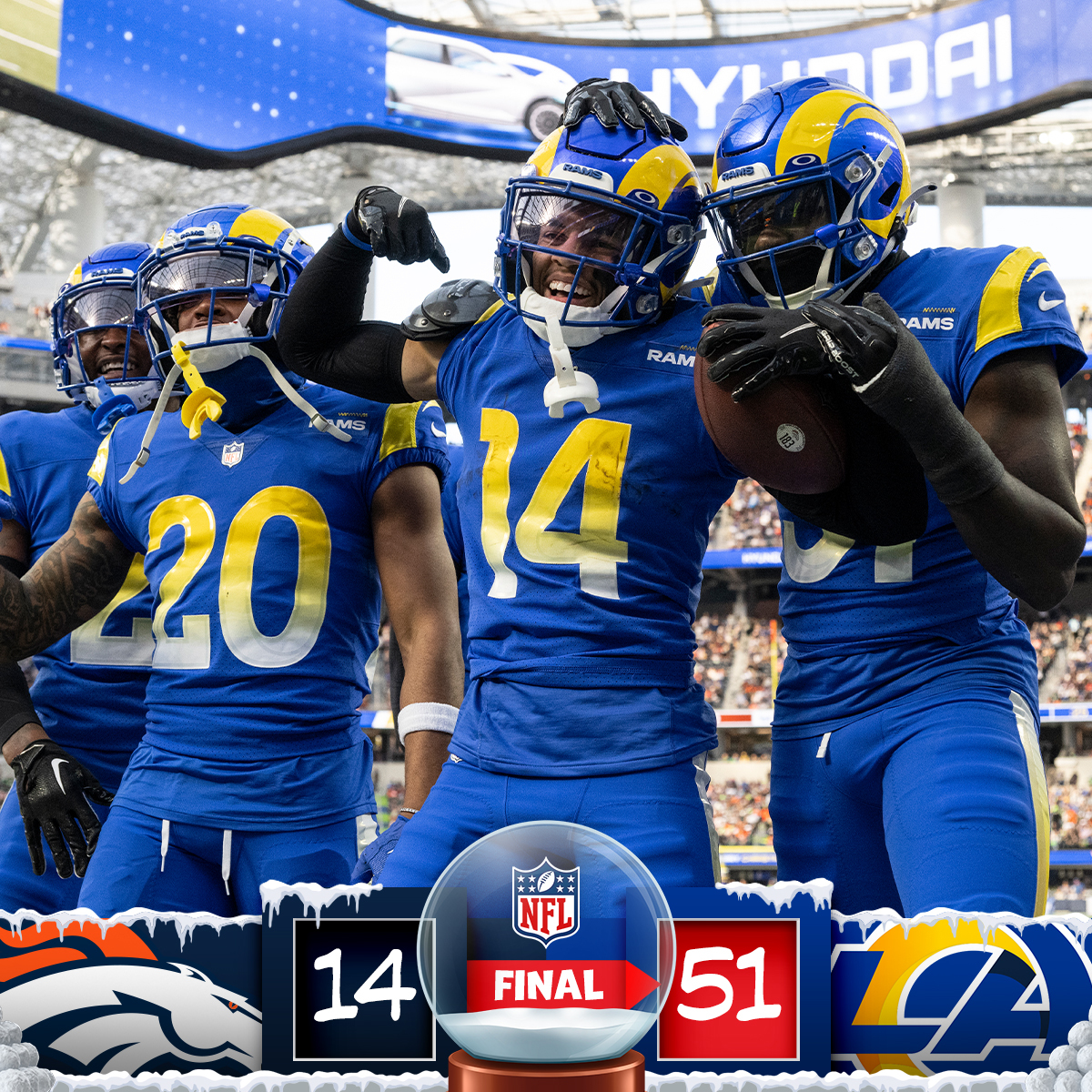 Final from SoFi #DENvsLAR