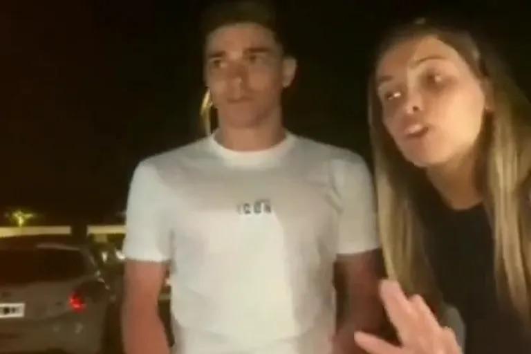 LANACION's tweet photo. La reacción de la novia de Julián Álvarez con un grupo de chicos que generó revuelo en redes sociales https://t.co/1lr7jKL809 https://t.co/GaiJXRWYKx