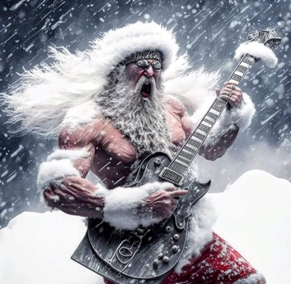 ChristyLynn419's tweet photo. #MerryChristmas. #Santa can get back to shredding now. #SantaRocks https://t.co/VXxrjWqSVS