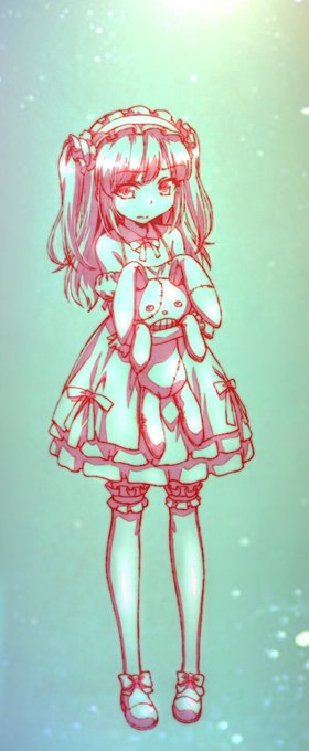 Retoc d'imatge anterior.
過去絵レタッチ。 