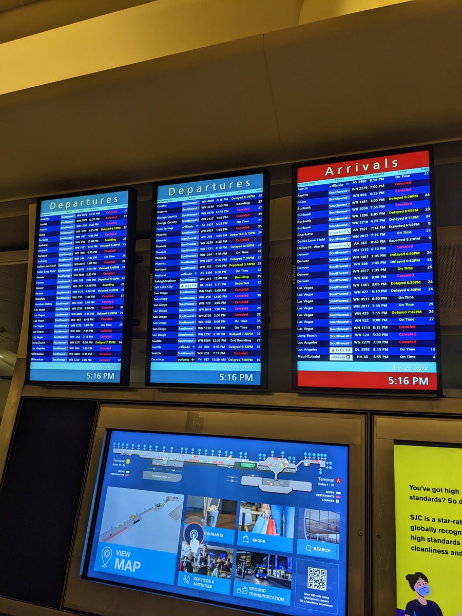 The amount of flights cancelled is insane..