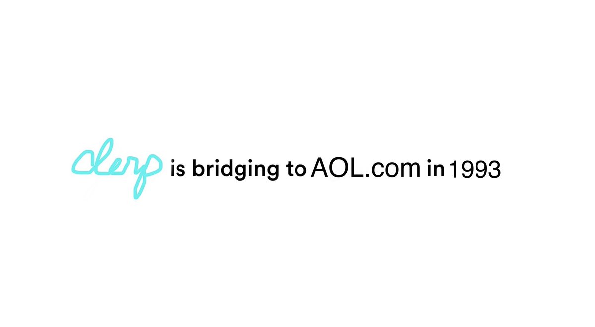 derp will officially bridge to AOL in Q1 1993.