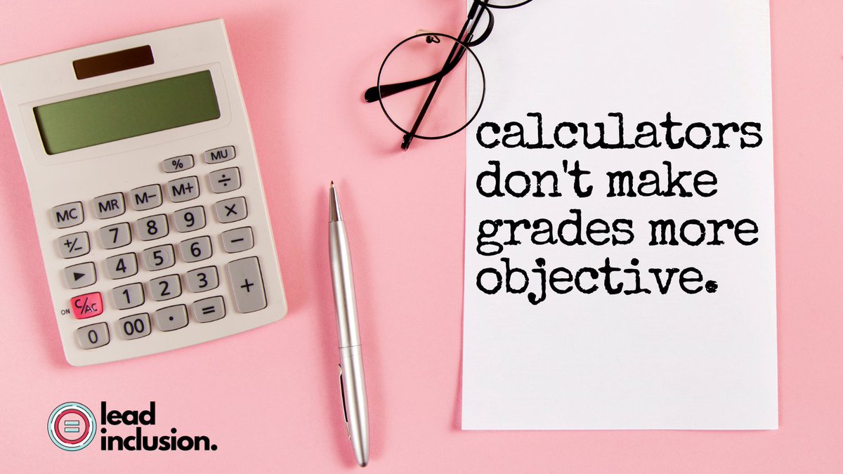 leeannjung's tweet photo. Percentage grades FEEL objective because they involve math. But a percentage doesn't communicate learning well and is no more objective than a teacher's judgment. #SBLchat #TG2Chat #EdChat #Assessment #Inclusion #ATAssessment https://t.co/Mgbx930qCm