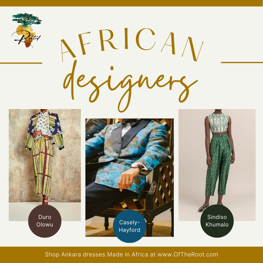 Culture Spotlight: African Designers
From African designers in Nigeria, the UK, and South Africa, these are some of our favorites. Which one matches your style?

Shop Now: OfTheRoot.com 
Free Shipping $99+ to 🇺🇲🇨🇦

#AfricanDesigners #AfricanStyle #DesignerFashion