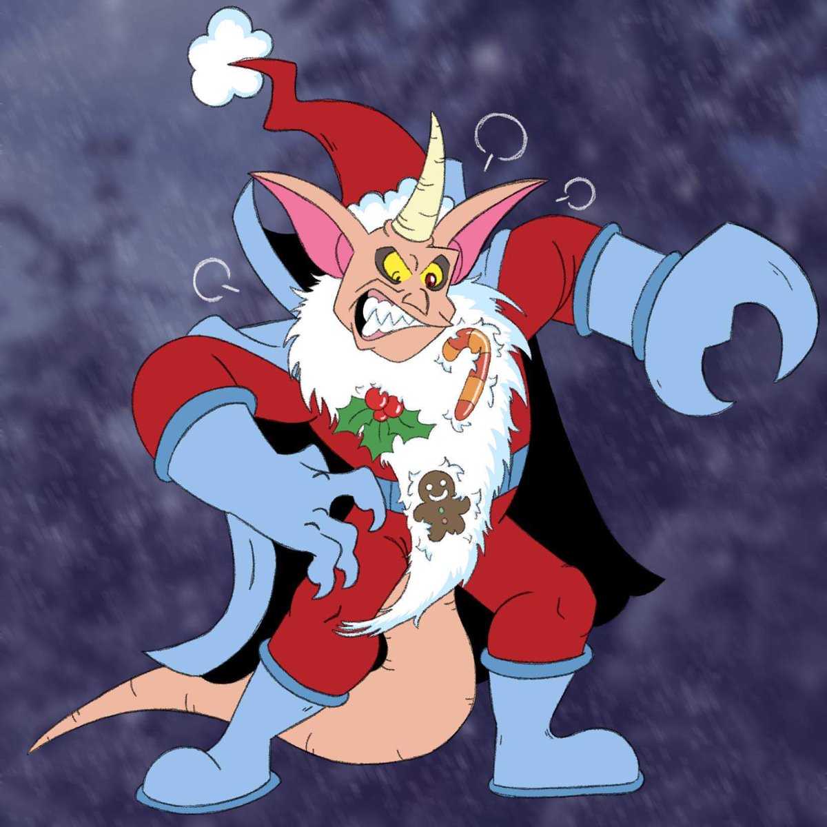 evariag12's tweet photo. I forced him into it. ๐
Absolutely hates it.
#sonic #sonicvillains #ixisnaugus #naugus #undderatedvillain #christmas #characterai #villains #characters #sonicthehedgehog #santaclaus https://t.co/xxDagytj0H