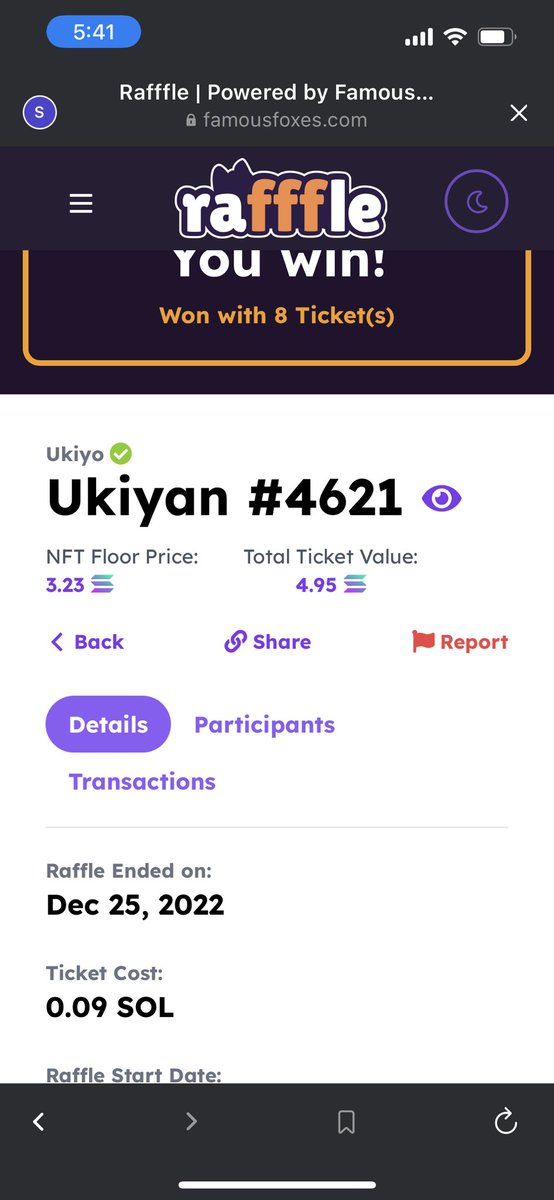 SakashiNakamoto's tweet photo. Just WONπ₯ a @UkiyoNFT_ in my first #FamousFoxFed RAFFLEπΎπ₯³
#ayyyeee #Ukiyo #Sol #FamousFox #Nft #Solana #Nfts https://t.co/4oFks3sdUF