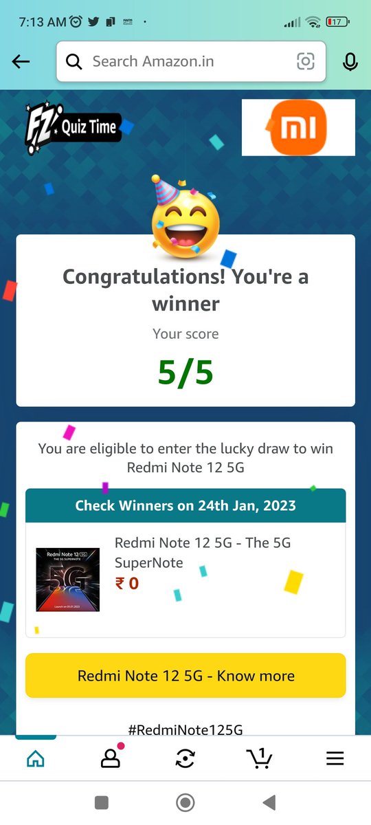 amDKS's tweet photo. #RedmiNote125G #RedmiNote12Quiz https://t.co/eWWPJUEoFv