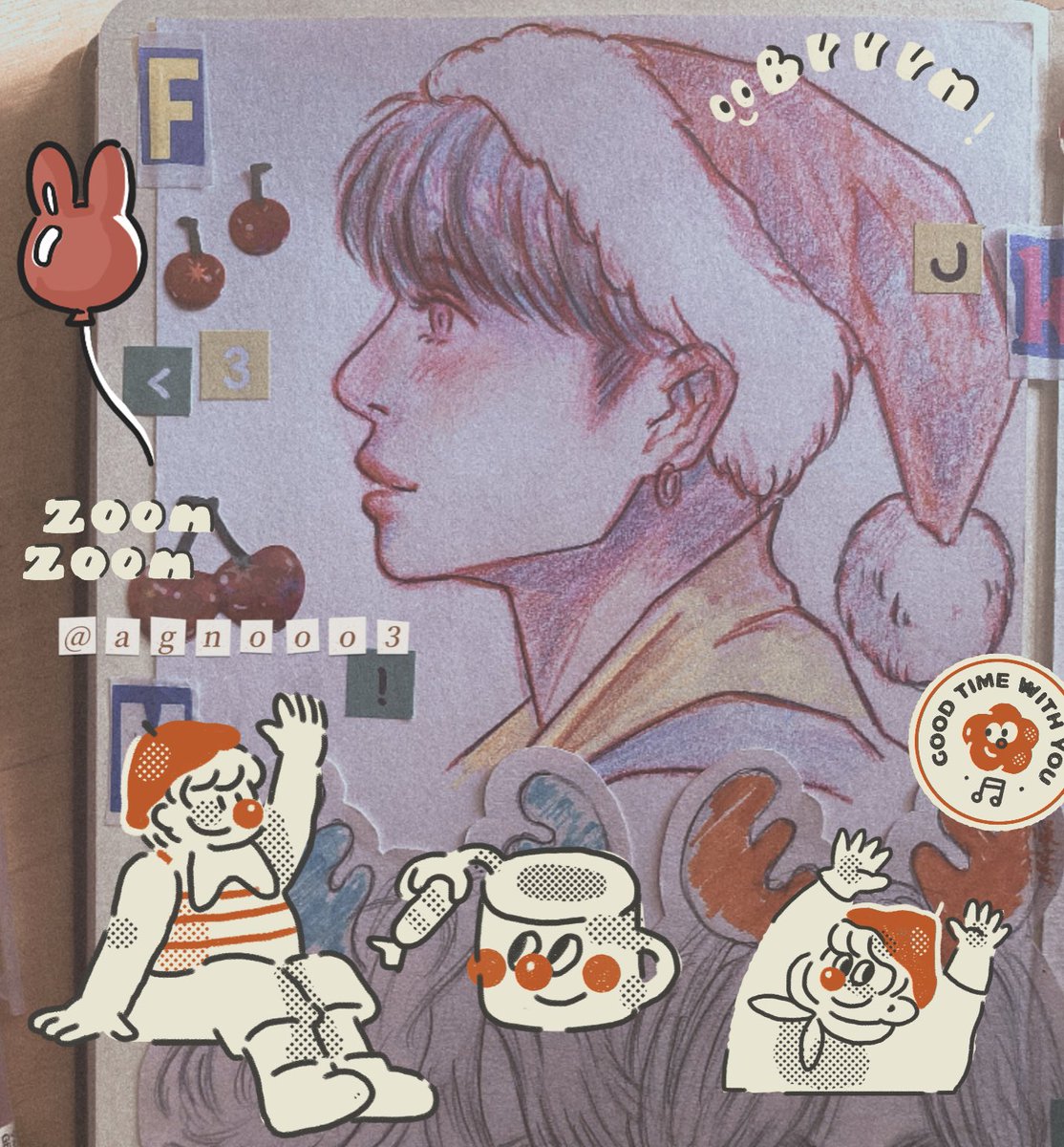 agnooo3's tweet photo. 🎄Merry Christmas!!✨
#btsfanart #JungKook #jimin #v https://t.co/Jy2HLq7o7C