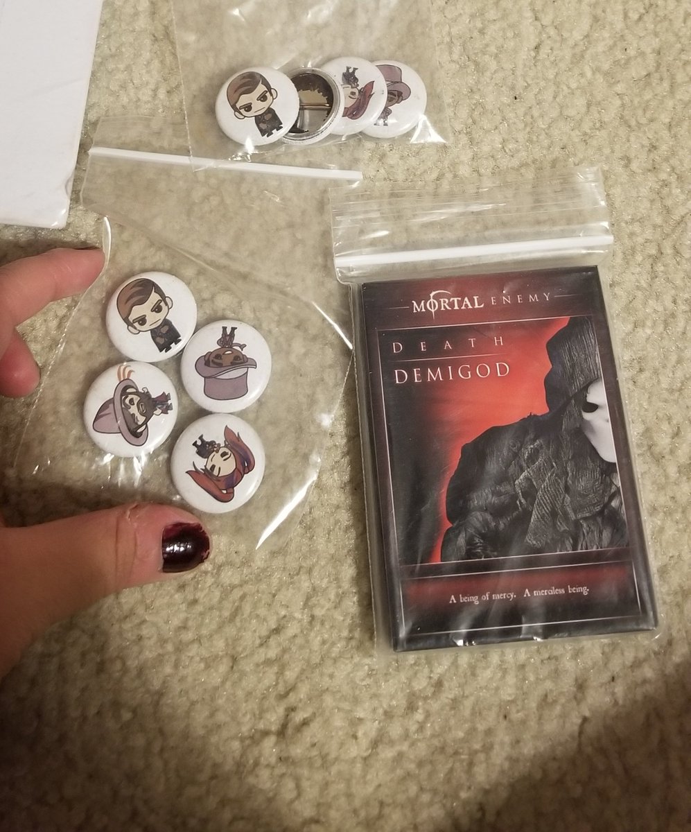 <a href="/NicholasRyanH/">Nicholas Ryan Howard</a> I'm so excited to have got the pins i had on my Christmas wishlist!! 😍🙌🏼 thank you so much for adding the extra pack of pins &amp; the cards, hope you are having a nice holiday season and are well ❤