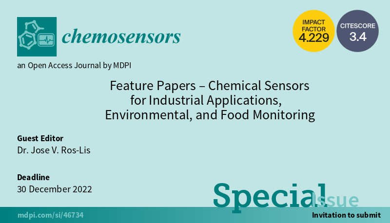 chemosens_MDPI's tweet photo. #SI
Special Issue "Feature Papers – Chemical Sensors for Industrial Applications, Environmental, and Food Monitoring" edited by Dr. Jose V. Ros-Lis
https://t.co/X27g0ibZEi
submission deadline: 30 December 2022
@MDPIEngineering @UValensia
#Sensors #Environment #Food #chmistry https://t.co/IFFwQtzalY