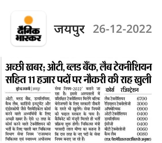 vinodmittal9's tweet photo. अच्छी खबर....।
चिकित्सा विभाग में 11 हजार नए पदों पर भर्ती की राह खुली। https://t.co/I2Mot84ptX