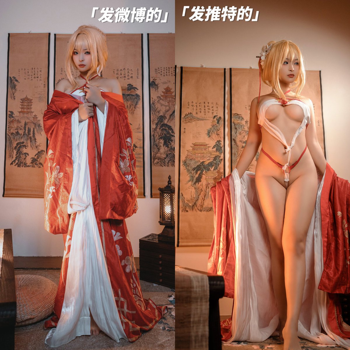 我也来一个反差拼图！
是光荣呀～
📷@jile1015
📧@DaFoer_  @Daguidiyi
@Fojiangnice
#cosplay #碧蓝航线 #反差 https://t.co/zQp3FFjGov