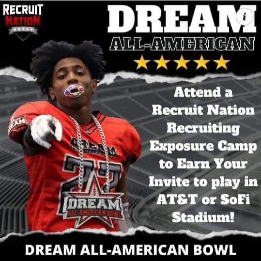 916Scout's tweet photo. @GabrielMoa11 You're invited, college coaches will be in attendance and top performers will be invited to Sofi or AT&amp;T Stadium for our All American game. Sacramento regional February 12 https://t.co/tTrBk87RLp https://t.co/kcMxxr9Bvr