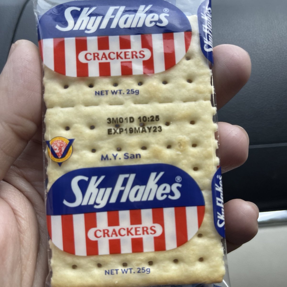 Found a two-piece SkyFlakes. What are the odds? 🤔