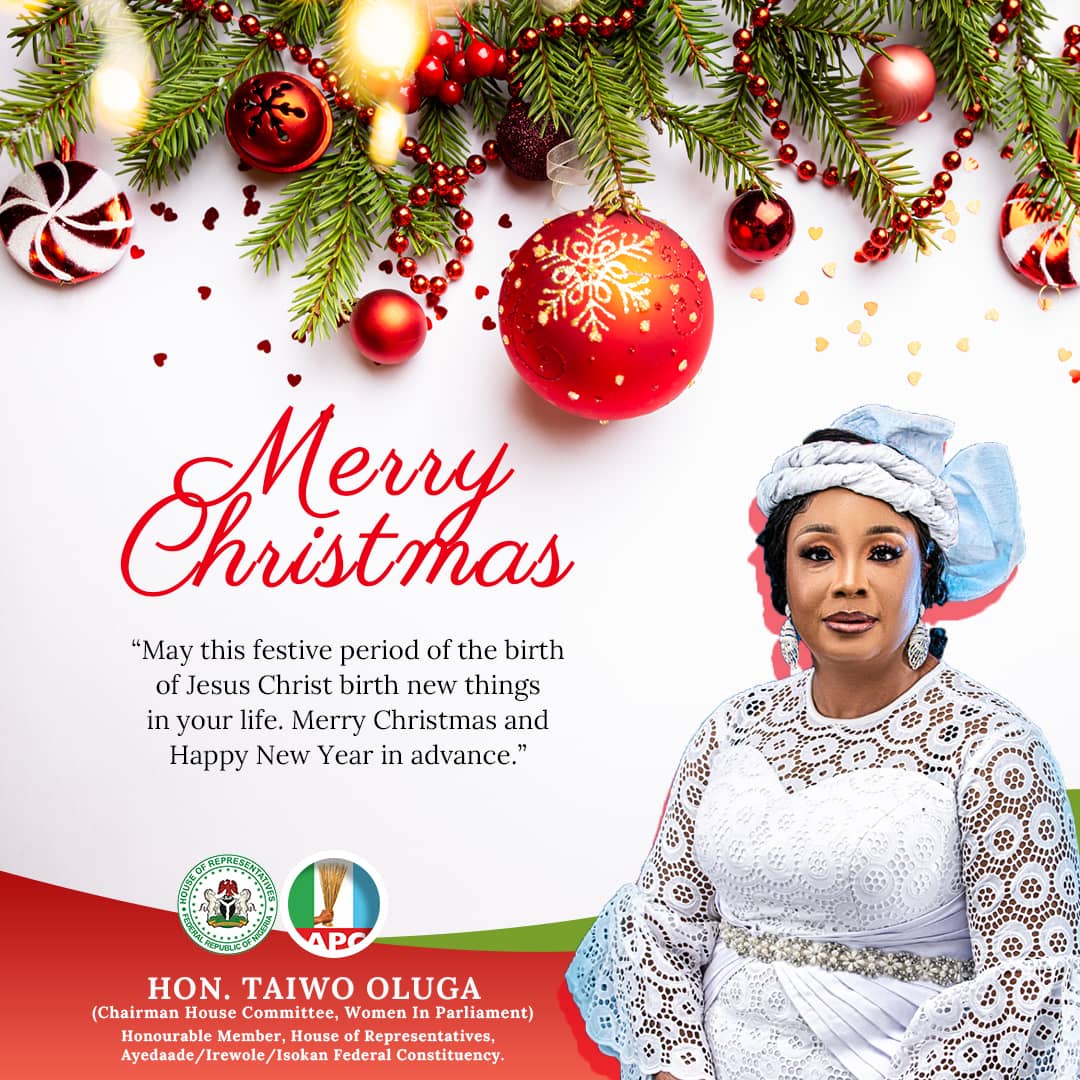 As the world celebrates the birth of our Lord Jesus Christ. I wish all christian faithfuls and my dear  constituents merry Christmas and happy new year in advance. May we live to celebrate more of it in good health.